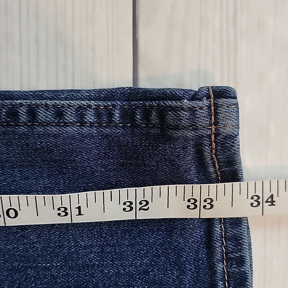 Hollister Epic Flex Slim Straight Blue Denim Jeans Womens Size Waist 28" - Picture 14 of 14
